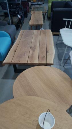 תמונה בחנות המפעל שולחן לסלון מיוחד מעץ